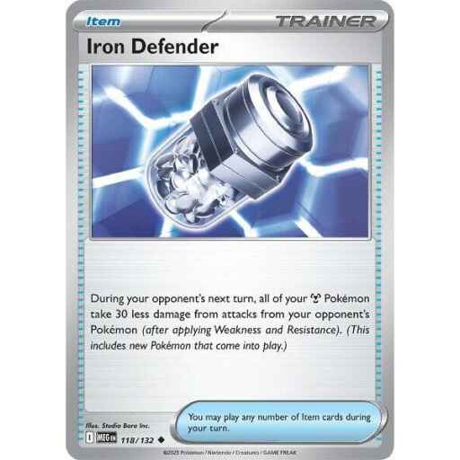 ME01: Mega Evolution - 118/132 - Iron Defender - Reverse Holo