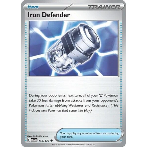 ME01: Mega Evolution - 118/132 - Iron Defender - Reverse Holo