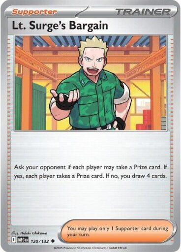 ME01: Mega Evolution - 120/132 - Lt. Surge's Bargain - Reverse Holo