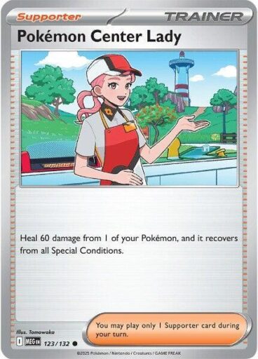 ME01: Mega Evolution - 123/132 - Pokemon Center Lady - Reverse Holo