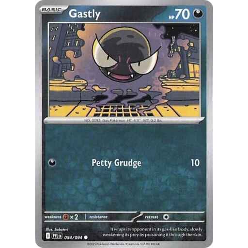 ME02: Phantasmal Flames - 054/094 - Gastly - Reverse Holo