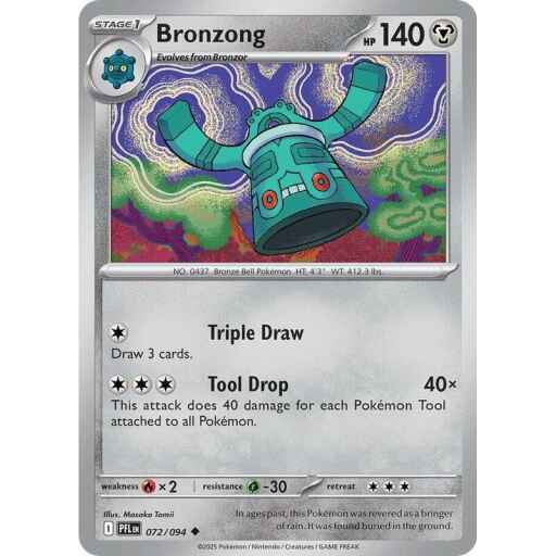 ME02: Phantasmal Flames - 072/094 - Bronzong - Reverse Holo