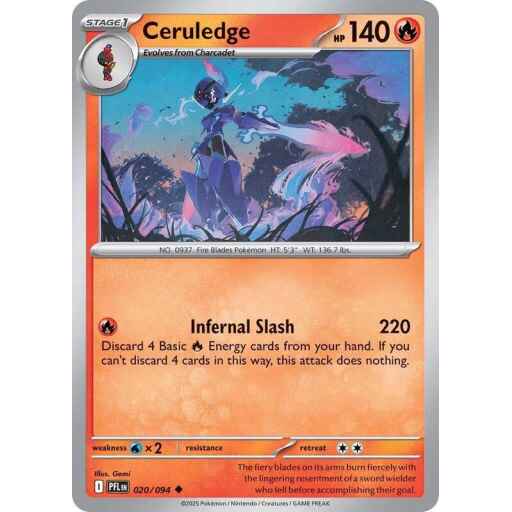 ME02: Phantasmal Flames - 020/094 - Ceruledge - Reverse Holo