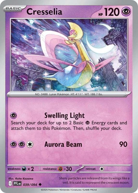 ME02: Phantasmal Flames - 039/094 - Cresselia - Reverse Holo