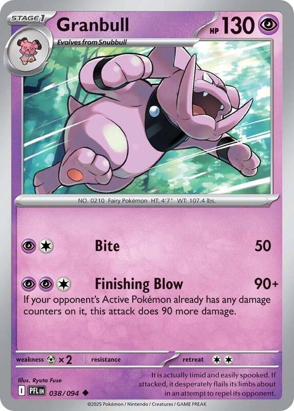 ME02: Phantasmal Flames - 038/094 - Granbull - Reverse Holo