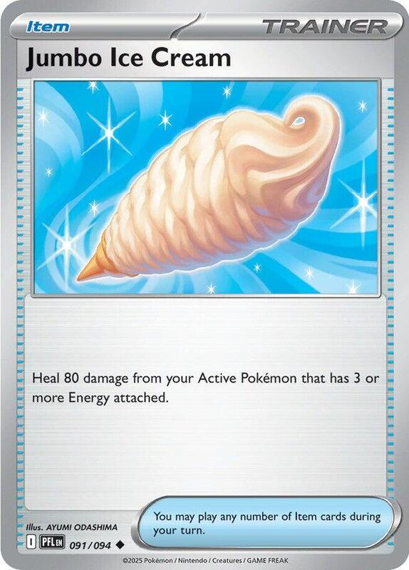 ME02: Phantasmal Flames - 091/094 - Jumbo Ice Cream - Reverse Holo