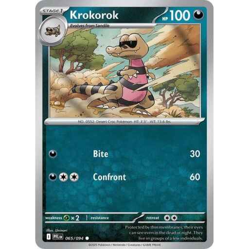ME02: Phantasmal Flames - 065/094 - Krokorok - Reverse Holo