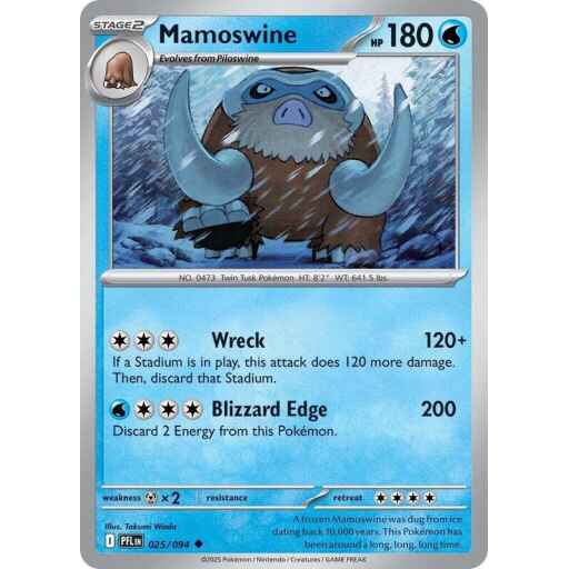ME02: Phantasmal Flames - 025/094 - Mamoswine - Reverse Holo