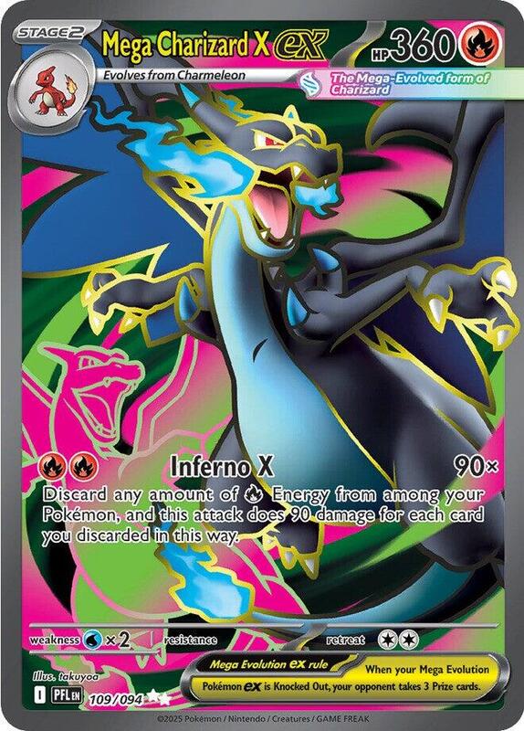 ME02: Phantasmal Flames - 109/094 - Mega Charizard X ex