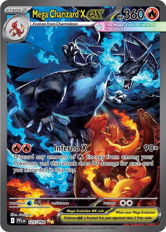 ME02: Phantasmal Flames - 125/094 - Mega Charizard X ex