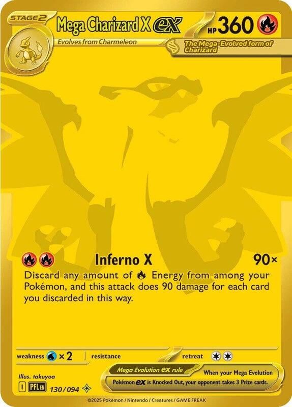 ME02: Phantasmal Flames - 130/094 - Mega Charizard X ex
