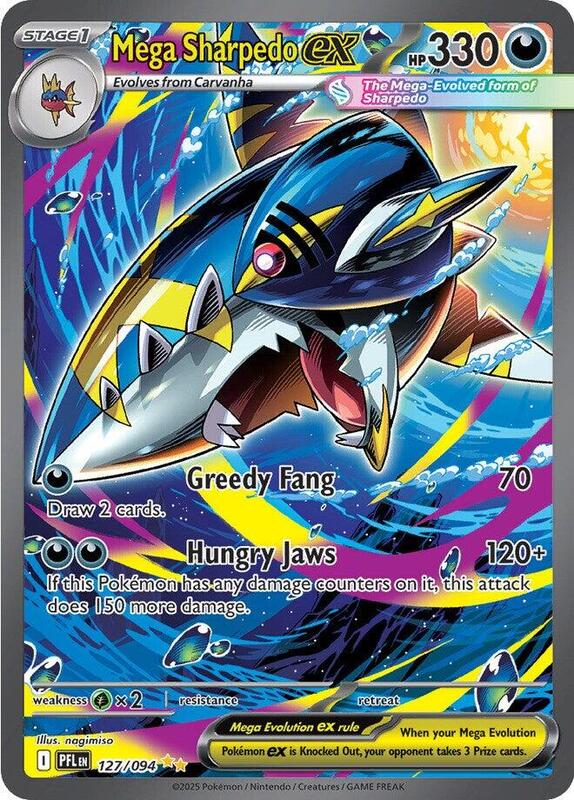 ME02: Phantasmal Flames - 127/094 - Mega Sharpedo ex