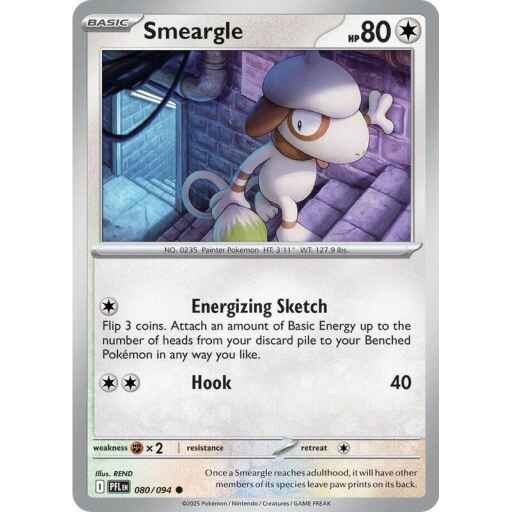 ME02: Phantasmal Flames - 080/094 - Smeargle - Reverse Holo