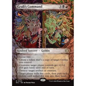 Lorwyn Eclipsed - 340 - Grub's Command - Rare - BR - Non-foil (Front)