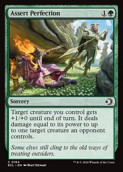 Lorwyn Eclipsed - 164 - Assert Perfection - Common - G - Non-foil (Front)