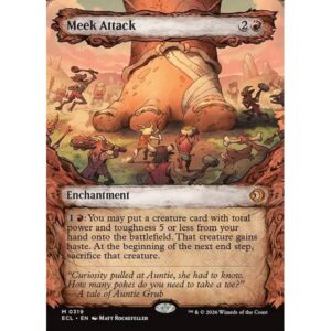 Lorwyn Eclipsed - 319 - Meek Attack - Mythic - R - Non-foil (Front)
