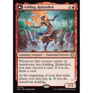Lorwyn Eclipsed - 124 - Ashling, Rekindled // Ashling, Rimebound - Rare - C - Foil (Front)