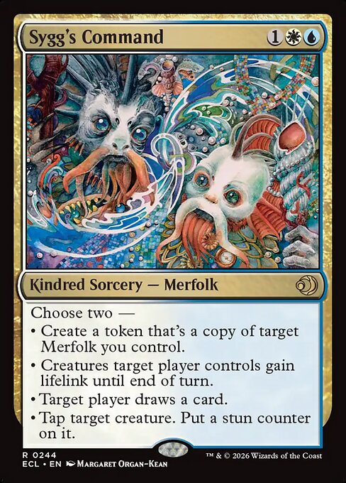 Lorwyn Eclipsed - 244 - Sygg's Command - Rare - WU - Foil (Front)