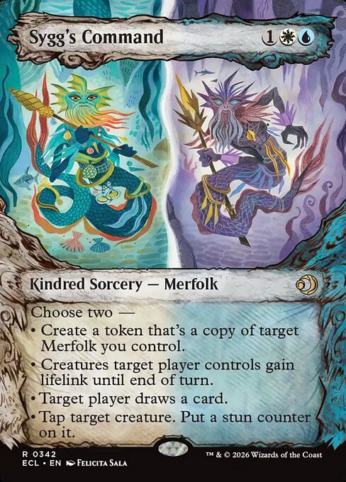 Lorwyn Eclipsed - 342 - Sygg's Command - Rare - WU - Non-foil (Front)