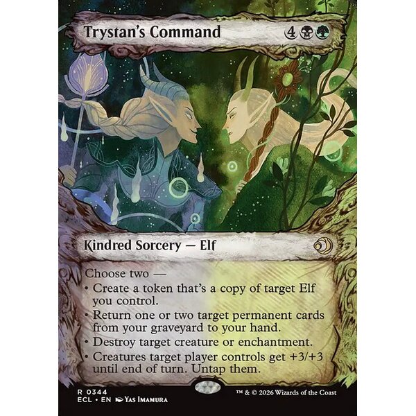 Lorwyn Eclipsed - 344 - Trystan's Command - Rare - BG - Non-foil (Front)
