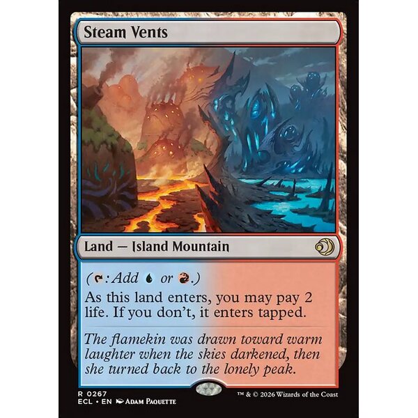 Lorwyn Eclipsed - 267 - Steam Vents - Rare - C - Foil (Front)