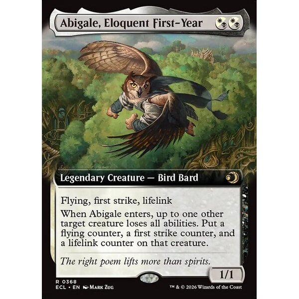 Lorwyn Eclipsed - 368 - Abigale, Eloquent First-Year - Rare - WB - Non-foil (Front)