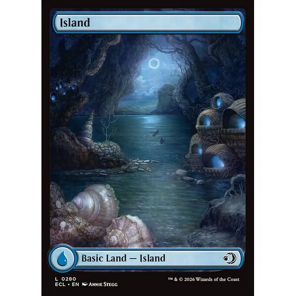 Lorwyn Eclipsed - 280 - Island - Common - C - Foil (Front)