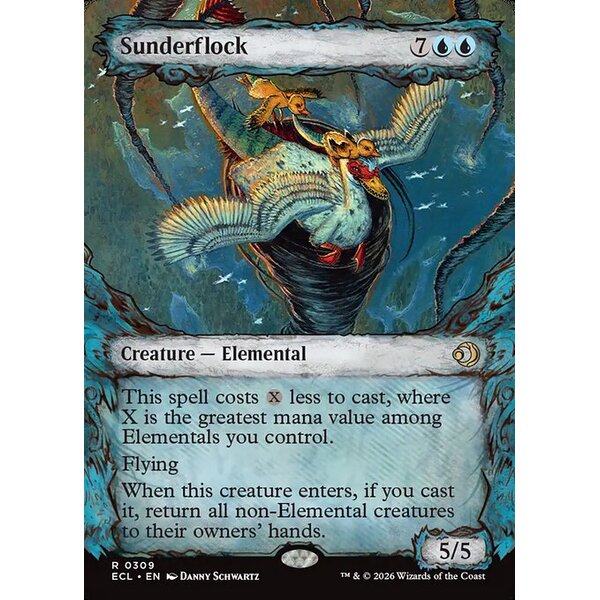Lorwyn Eclipsed - 309 - Sunderflock - Rare - U - Non-foil (Front)