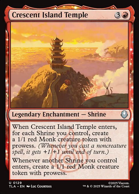 Avatar: The Last Airbender - 129 - Crescent Island Temple - Uncommon - R - Non-foil (Front)