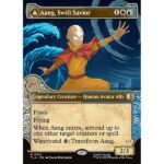 Avatar: The Last Airbender - 347 - Aang, Swift Savior // Aang and La, Ocean's Fury - Rare - C - Foil (Front)