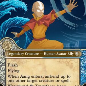 Avatar: The Last Airbender - 347 - Aang, Swift Savior // Aang and La, Ocean's Fury - Rare - C - Foil (Front)