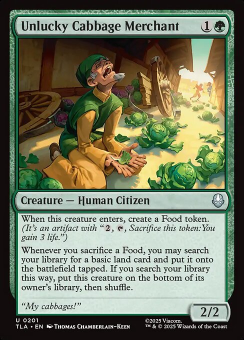 Avatar: The Last Airbender - 201 - Unlucky Cabbage Merchant - Uncommon - G - Non-foil (Front)