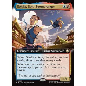 Avatar: The Last Airbender - 383 - Sokka, Bold Boomeranger - Rare - UR - Foil (Front)