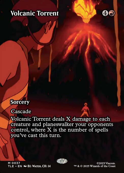 Avatar: The Last Airbender Eternal - 37 - Volcanic Torrent - Mythic - R - Non-foil (Front)