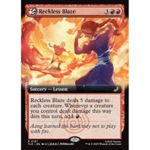 Avatar: The Last Airbender Eternal - 197 - Reckless Blaze - Rare - R - Foil (Front)