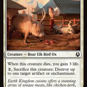 Avatar: The Last Airbender - 14 - Curious Farm Animals - Common - W - Foil (Front)