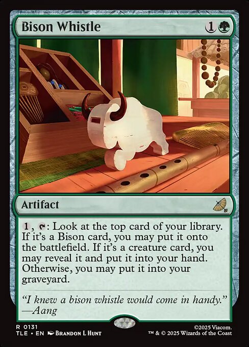 Avatar: The Last Airbender Eternal - 131 - Bison Whistle - Rare - G - Foil (Front)