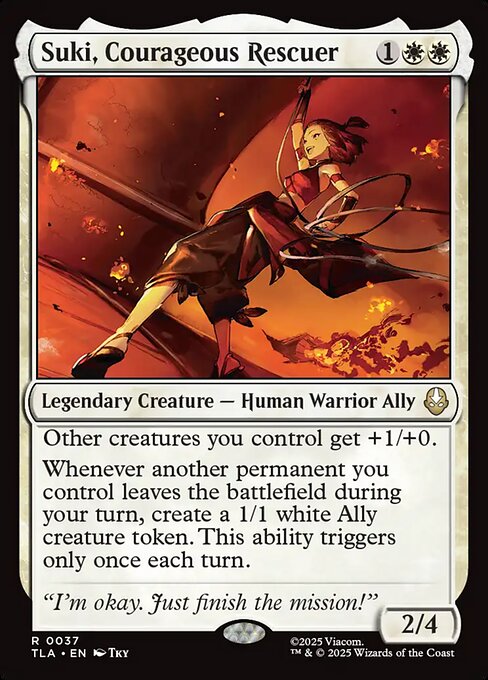 Avatar: The Last Airbender - 37 - Suki, Courageous Rescuer - Rare - W - Non-foil (Front)