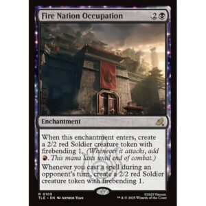 Avatar: The Last Airbender Eternal - 105 - Fire Nation Occupation - Rare - B - Foil (Front)