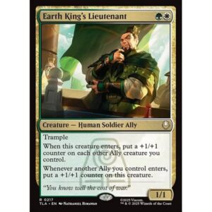 Avatar: The Last Airbender - 217 - Earth King's Lieutenant - Rare - WG - Foil (Front)