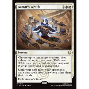 Avatar: The Last Airbender - 12 - Avatar's Wrath - Rare - W - Non-foil (Front)