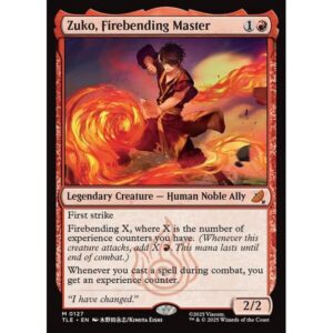 Avatar: The Last Airbender Eternal - 127 - Zuko, Firebending Master - Mythic - R - Non-foil (Front)
