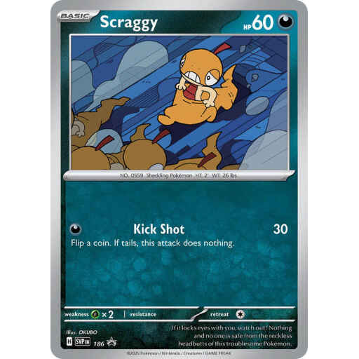 SV: Scarlet & Violet Promo Cards - 186 - Scraggy - 186