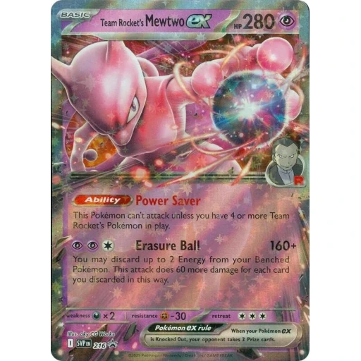 SV: Scarlet & Violet Promo Cards - 216 - Team Rocket's Mewtwo ex - 216