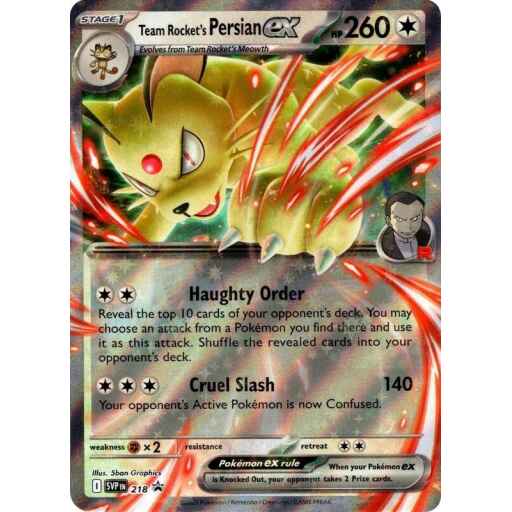 SV: Scarlet & Violet Promo Cards - 218 - Team Rocket's Persian ex - 218