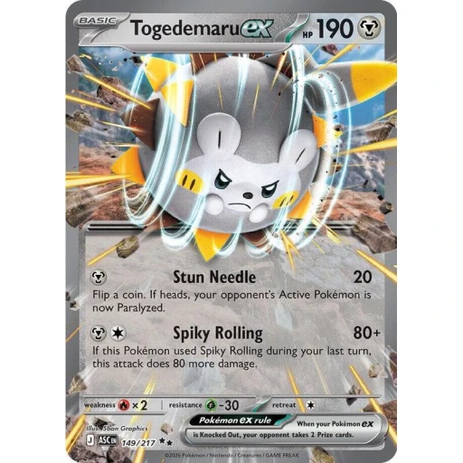 ME: Ascended Heroes - 149/217 - Togedemaru ex