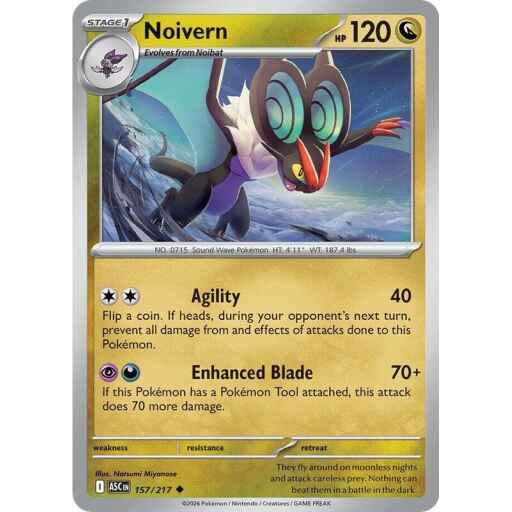 ME: Ascended Heroes - 157/217 - Noivern - Reverse Holo
