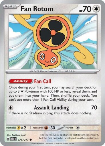 ME: Ascended Heroes - 171/217 - Fan Rotom