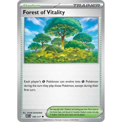 ME: Ascended Heroes - 188/217 - Forest of Vitality - Reverse Holo