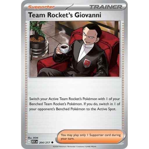 ME: Ascended Heroes - 204/217 - Team Rocket's Giovanni - Reverse Holo